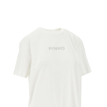 PINKO XS jersey t-shirt with embroidered logo