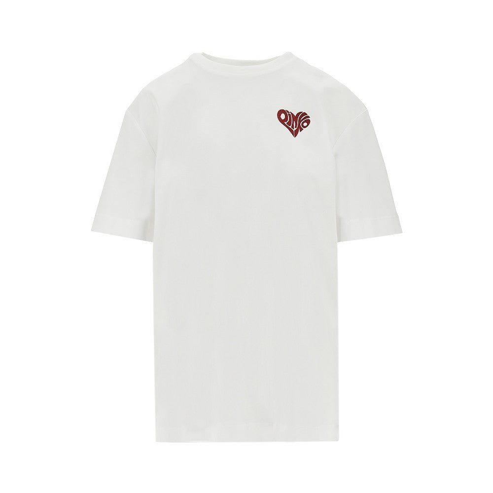 strass amore print t-shirt