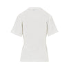 draped t-shirt with metal detail