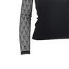 ribbed jersey and love birds lace top