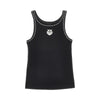 love birds embroidery ribbed tank top