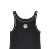 love birds embroidery ribbed tank top