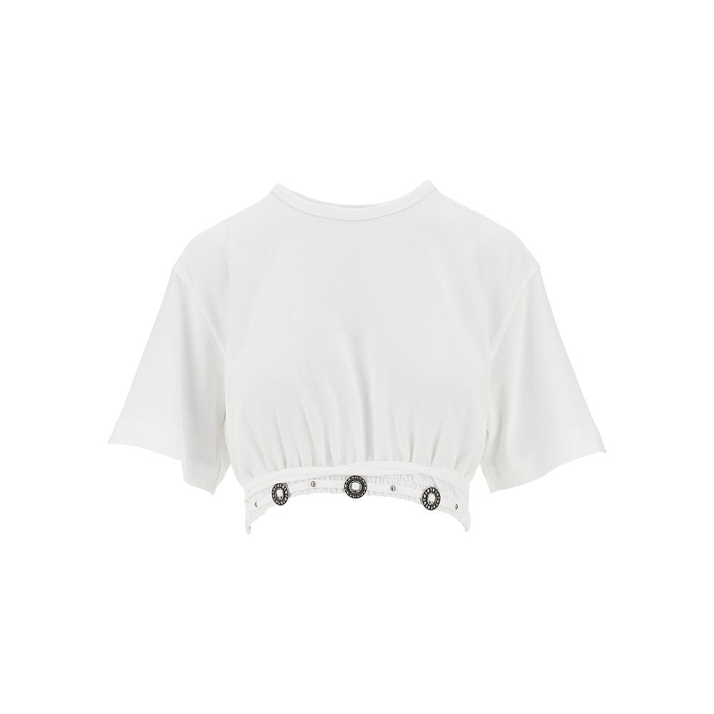 PINKO XS cropped t-shirt with texan details
