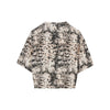 animalier print cropped t-shirt