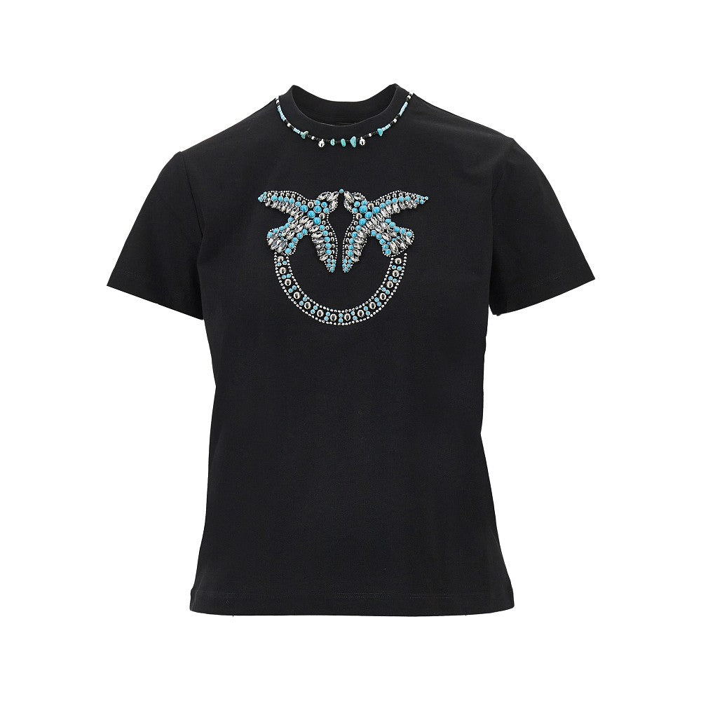 beaded love birds t-shirt