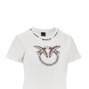 beaded love birds t-shirt
