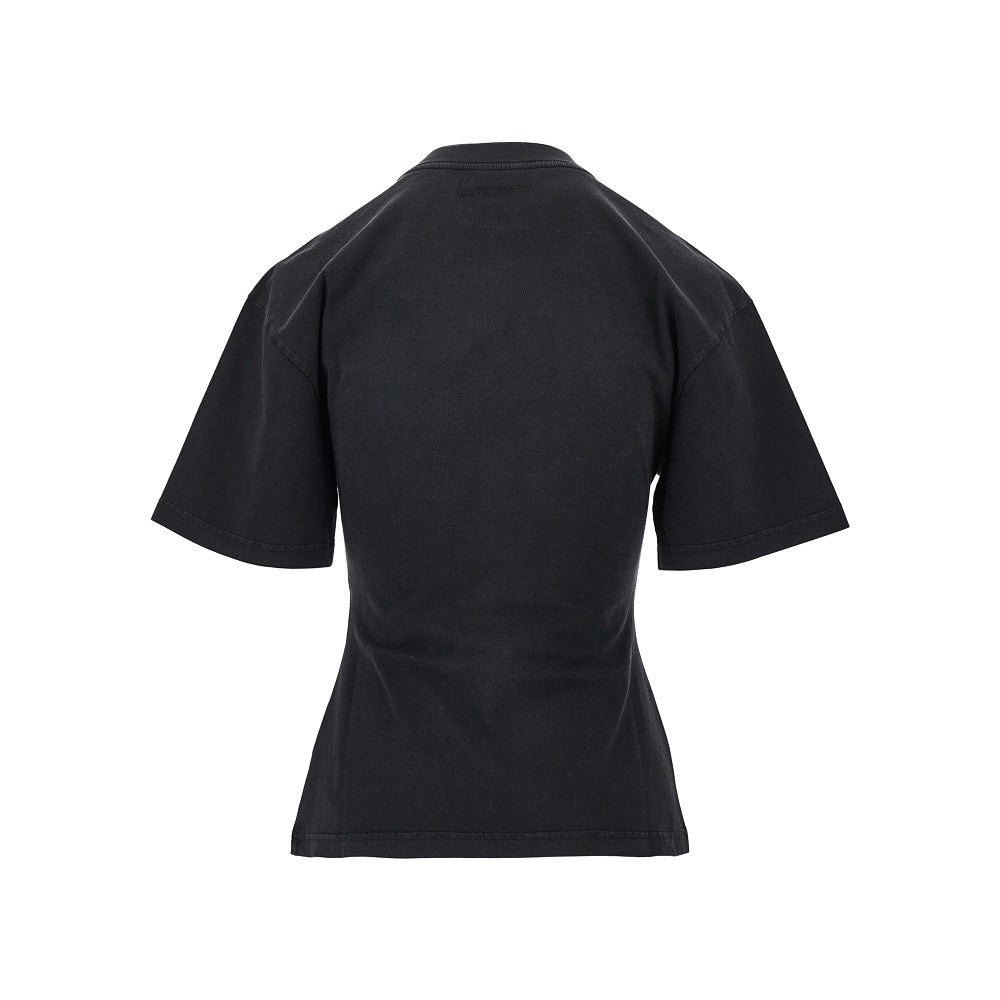 logo print fitted t-shirt