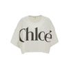 logo print cropped t-shirt