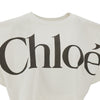 logo print cropped t-shirt