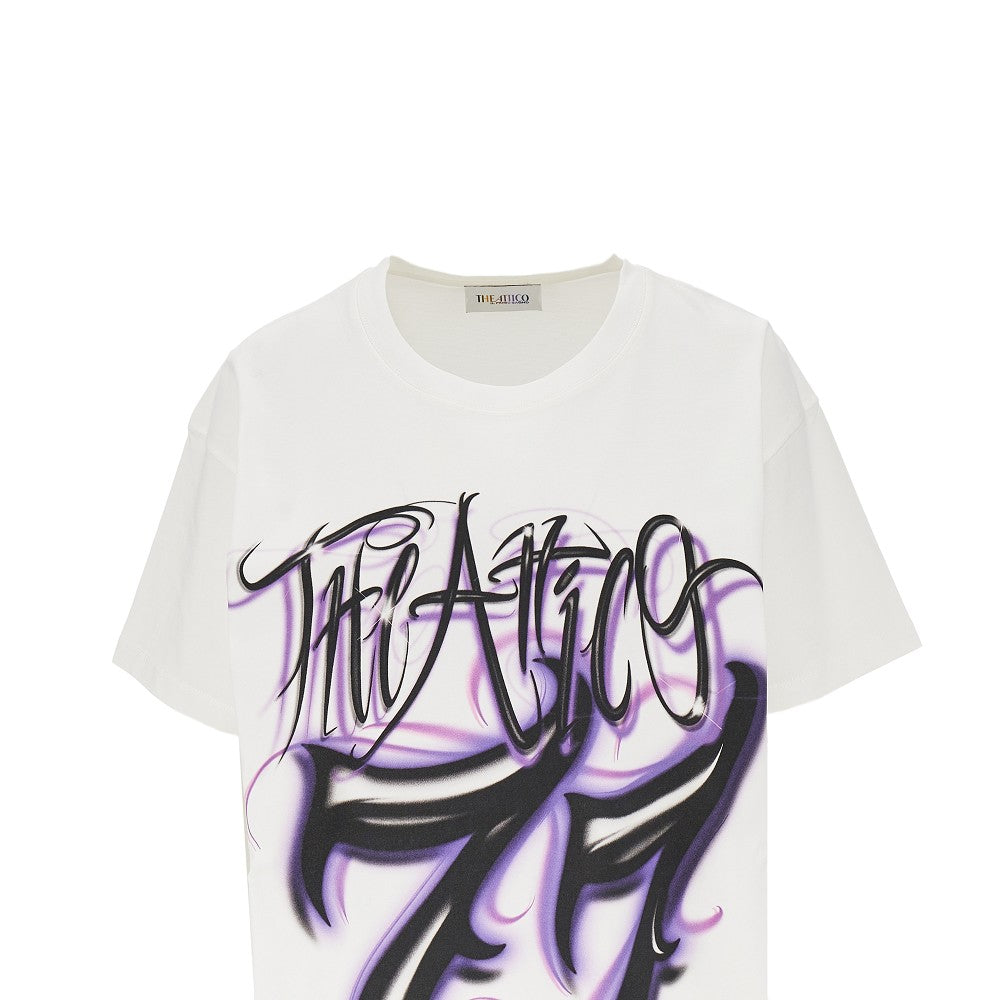 THE ATTICO 40 graffiti print t-shirt