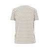 monogram embroidery striped t-shirt