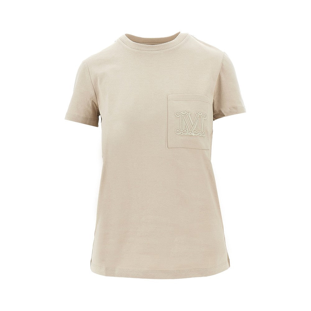 MAX MARA XS monogram embroidery t-shirt