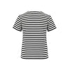 monogram embroidery striped t-shirt