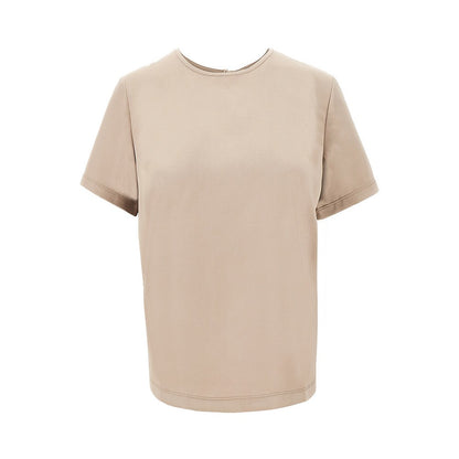 MAX MARA WEEKEND XS jersey and satin t-shirt