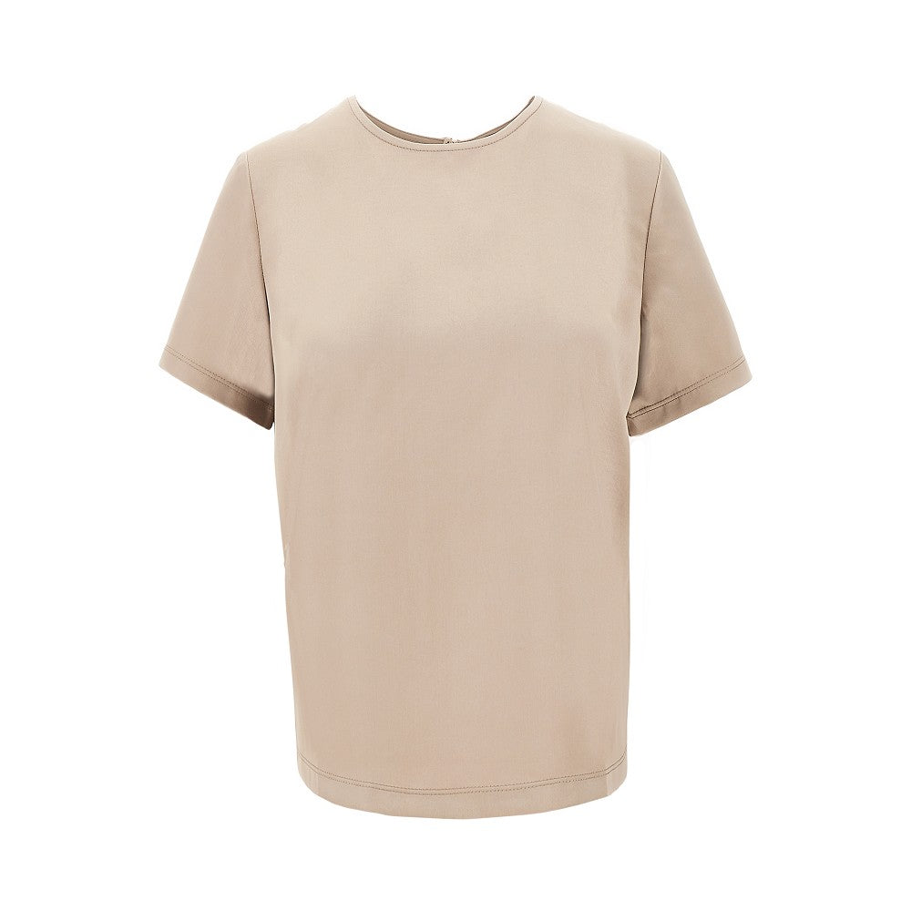 MAX MARA WEEKEND S jersey and satin t-shirt