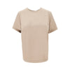 jersey and satin t-shirt