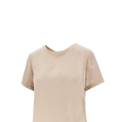 MAX MARA WEEKEND XS jersey and satin t-shirt