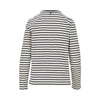 printed jersey t-shirt with striped motif