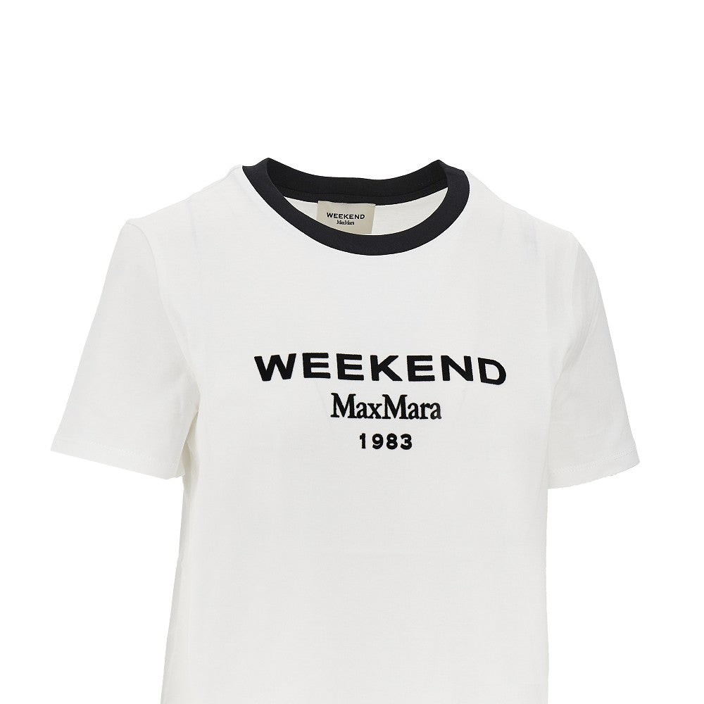 cotton t-shirt with velvet logo