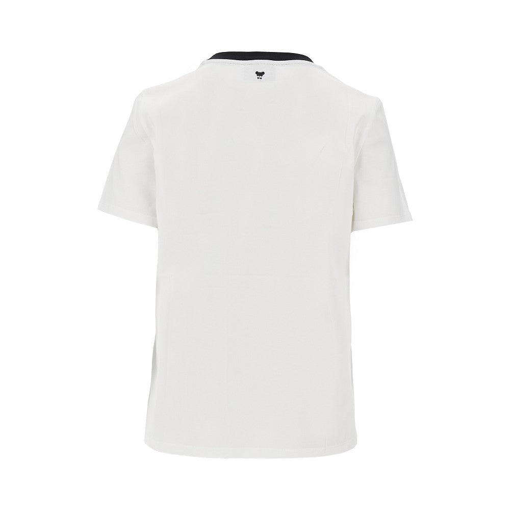cotton t-shirt with velvet logo