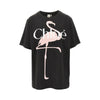flamingo print relaxed fit t-shirt
