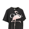 flamingo print relaxed fit t-shirt