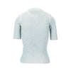 merino wool blend short-sleeved sweater