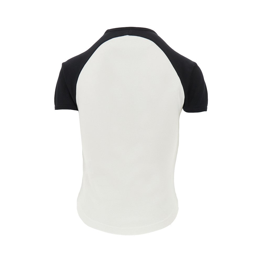 COURREGES M circle contrast t-shirt