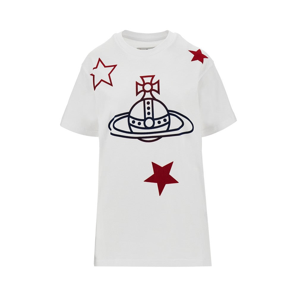 VIVIENNE WESTWOOD XS orb and stars t-shirt