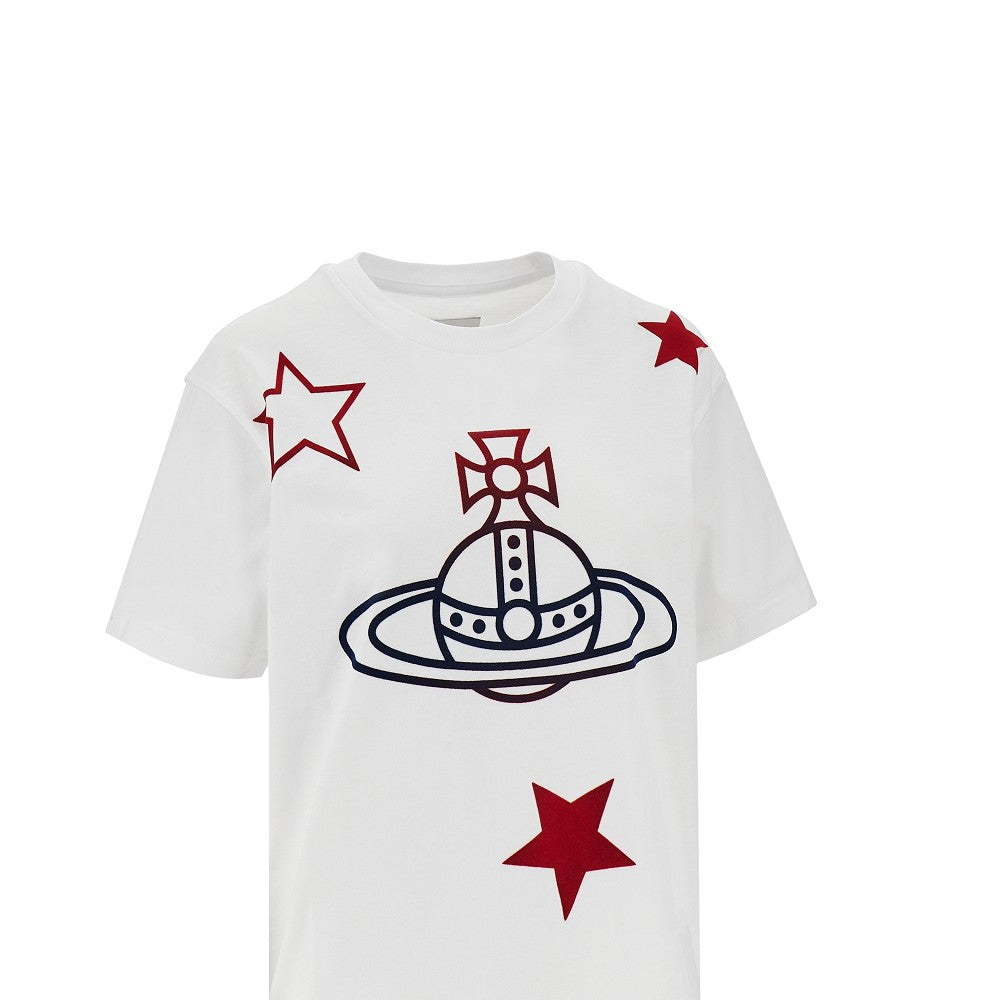 VIVIENNE WESTWOOD XS orb and stars t-shirt