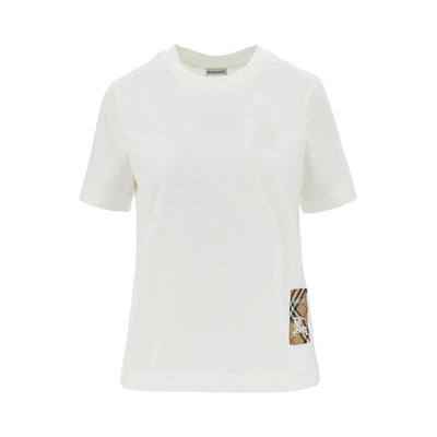 t-shirt with check patch