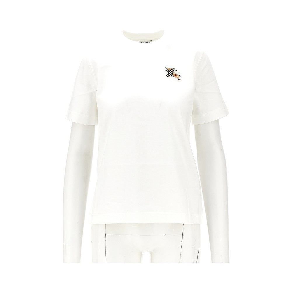 knight check embroidery t-shirt