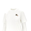 knight check embroidery t-shirt