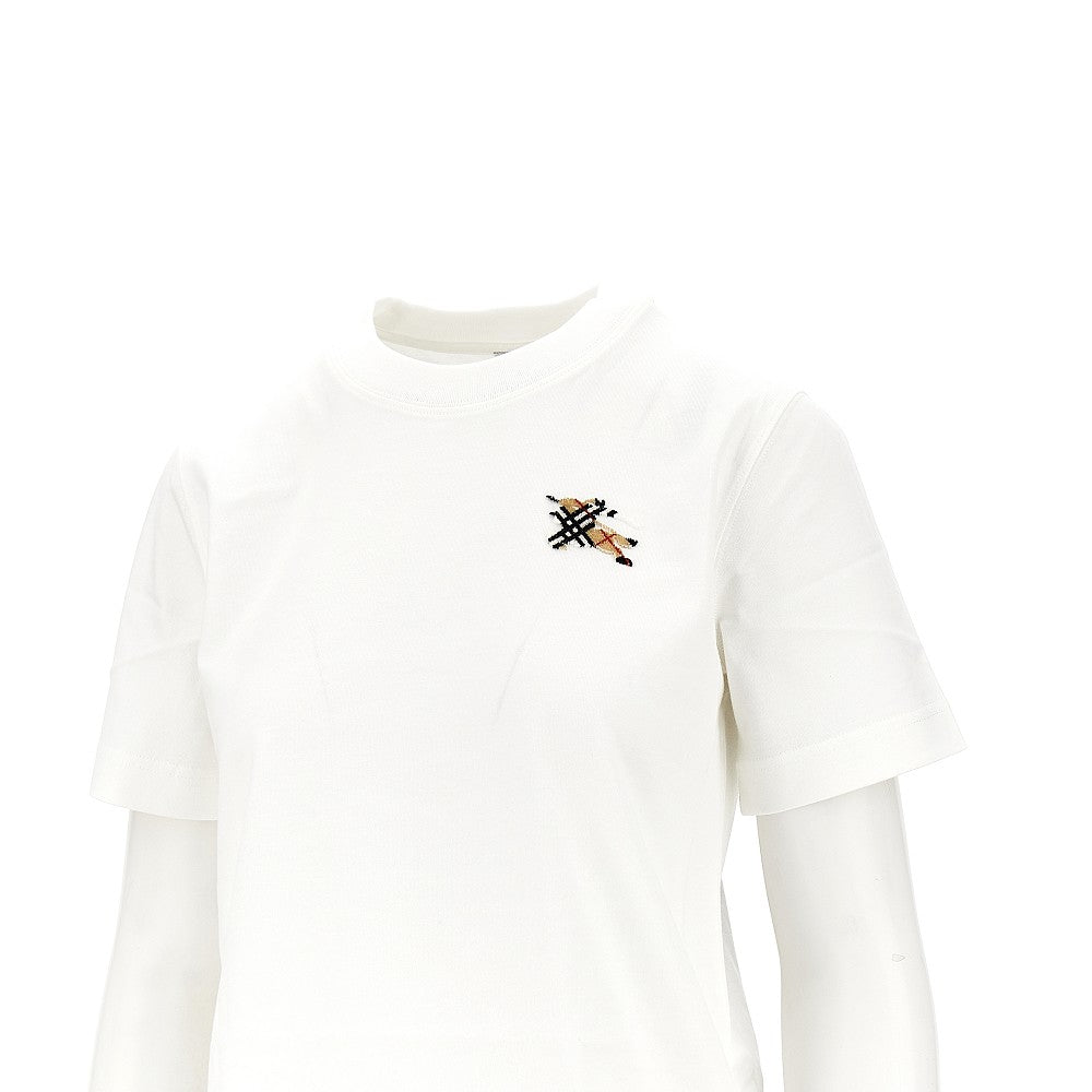 knight check embroidery t-shirt