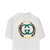 GUCCI S interlocking gg and bridles t-shirt