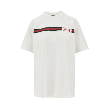 GUCCI XS web and horsebit print t-shirt