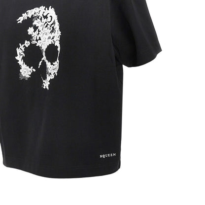ALEXANDER MCQUEEN 38 lace skull t-shirt