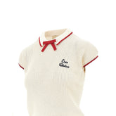 VALENTINO S chez valentino embroidery knitted top