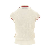 VALENTINO S chez valentino embroidery knitted top