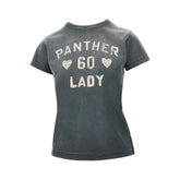 VALENTINO S panther lady print t-shirt