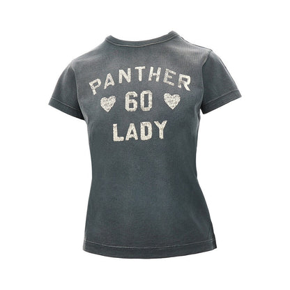 VALENTINO S panther lady print t-shirt