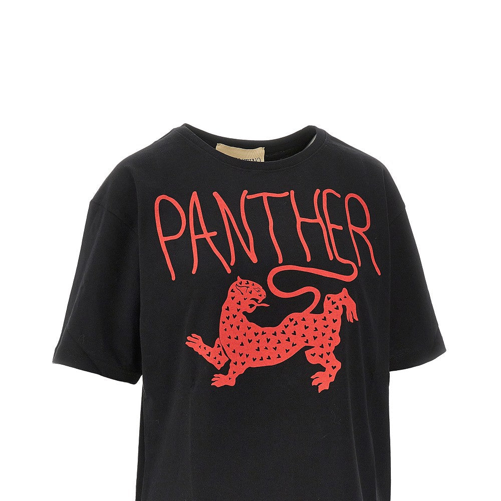 panther print t-shirt