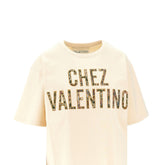 VALENTINO XS chez valentino embroidery t-shirt