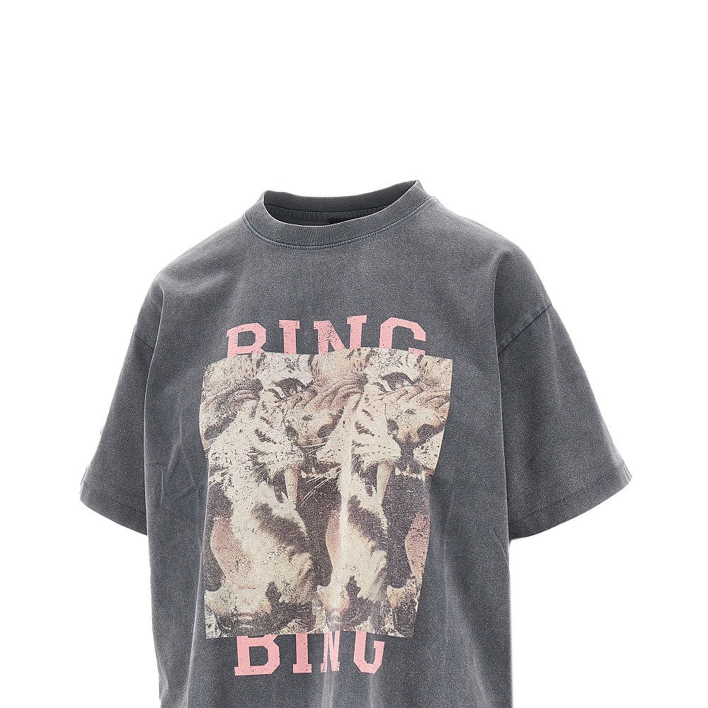 tiger bing print t-shirt