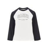 GANNI XS raglan sleeves slim fit t-shirt