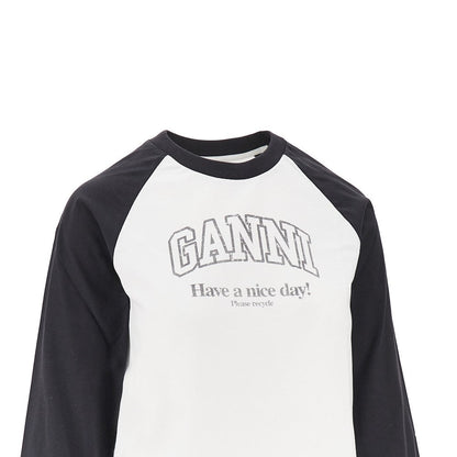GANNI XS raglan sleeves slim fit t-shirt
