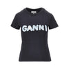 cotton t-shirt with logo embroidery