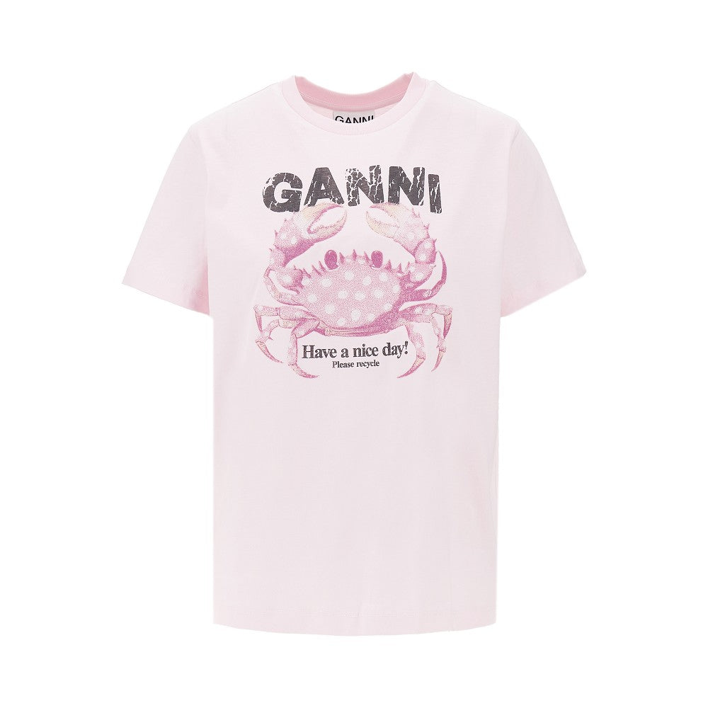 jersey t-shirt with crab print