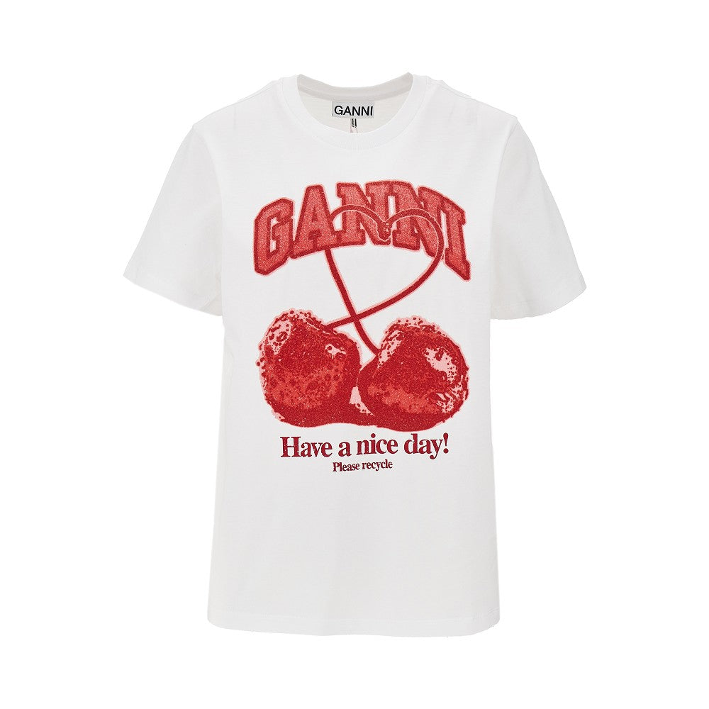 cotton t-shirt with cherry print