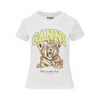 jersey t-shirt with tiger print
